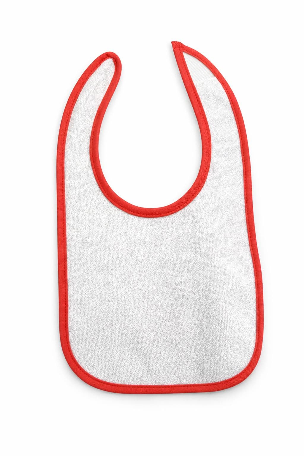 Babero - Babero Solido Blanco Rojo